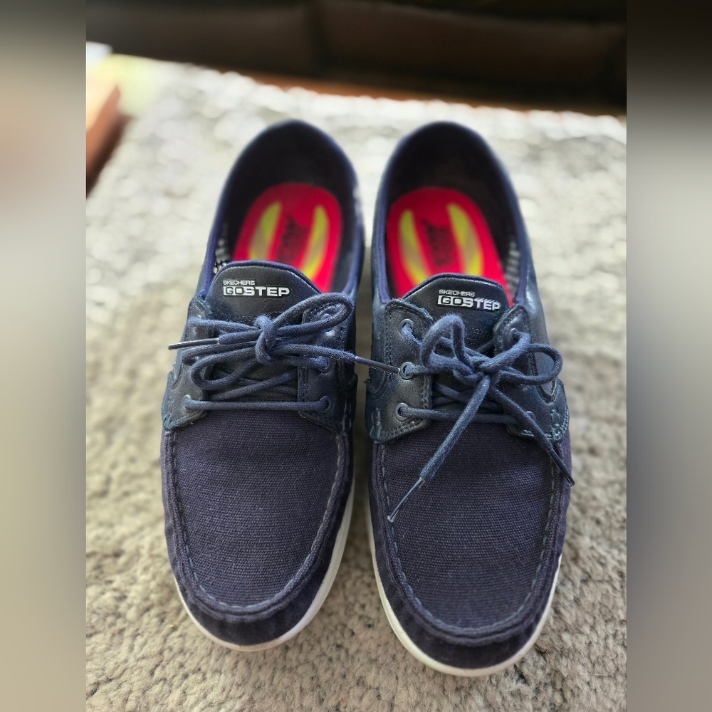 Skechers GO STEP Women's Blue Boat Shoes